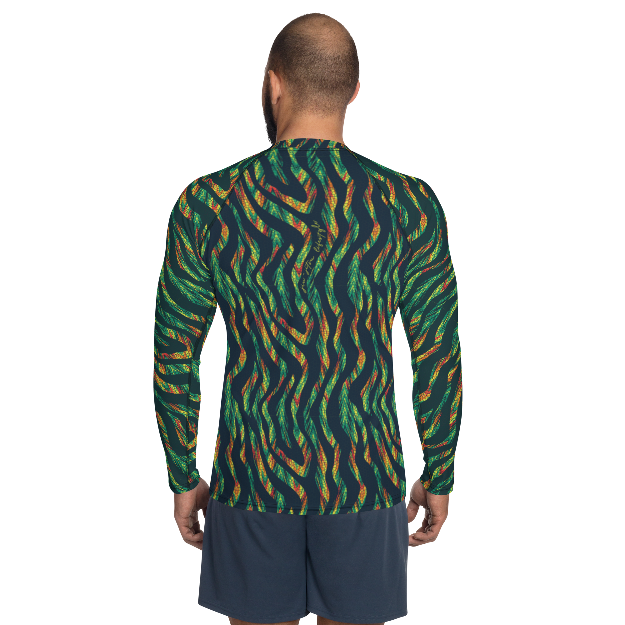 Men's Jiu Jitsu Rash Guard For BJJ - Jungle Animal Print - JiuJitsu ...