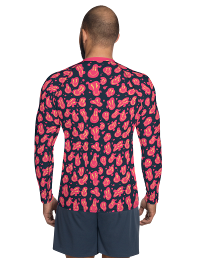 Men's Jiu Jitsu Rash Guard For BJJ - Smile Emoticon Pattern - JiuJitsu ...