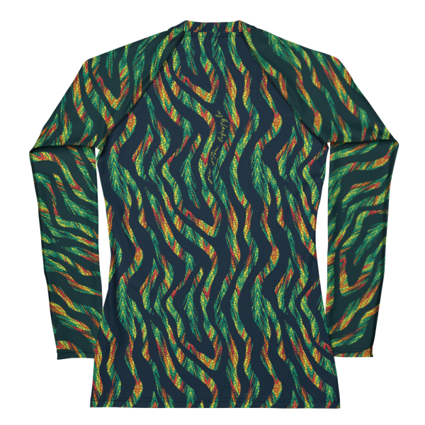 Women’s Jiu Jitsu Rash Guard For BJJ – Jungle Animal Print Full Color ...