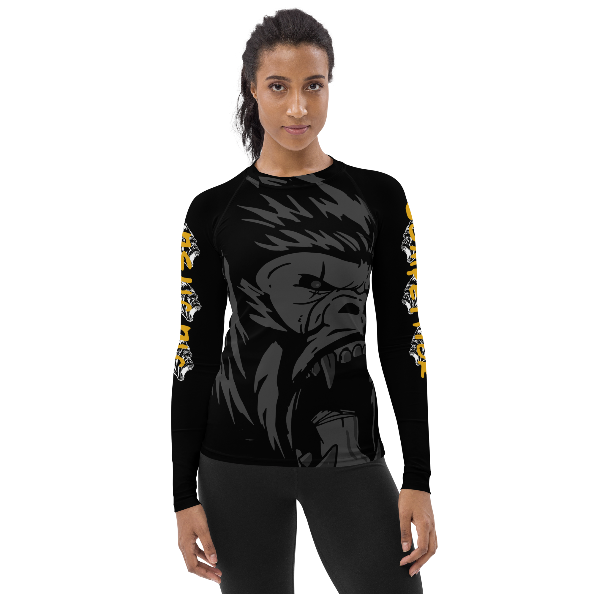 Women's Jiu Jitsu Competitor Rash Guard For BJJ - Gorilla Tap or Snap ...