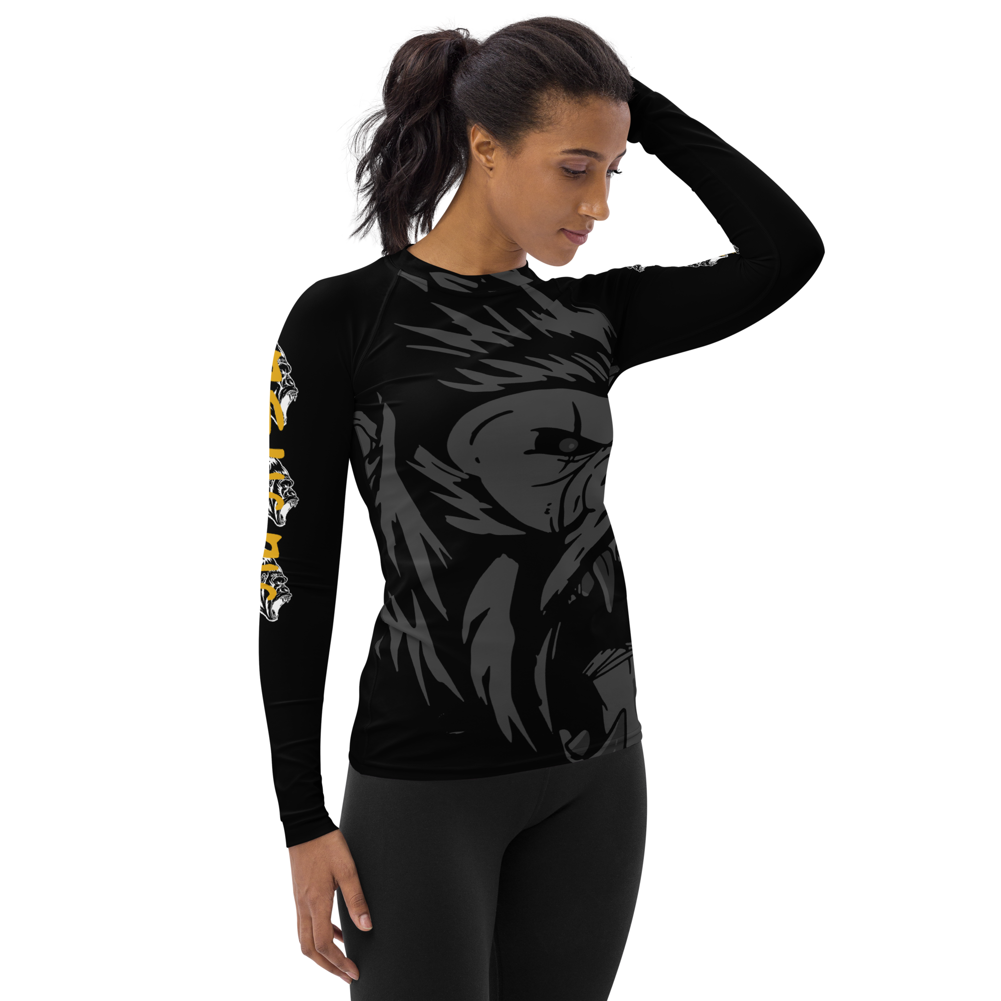 Women's Jiu Jitsu Competitor Rash Guard For BJJ - Gorilla Tap or Snap ...